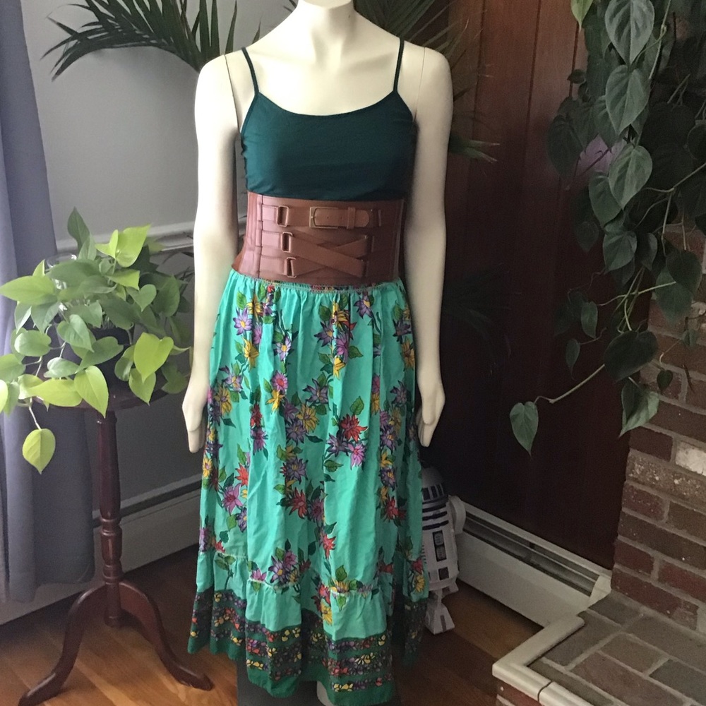 Amazing floral vintage boho maxi 100% cotton